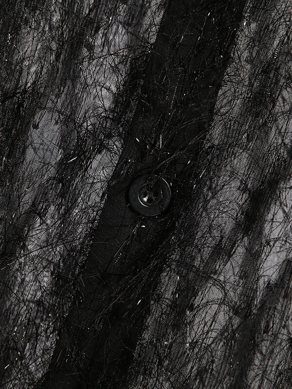 Mens Striped Fringe See-through Shirt 13 Mens Striped Fringe See-through Shirt - Image 11