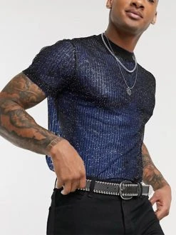Mens Striped Mesh See Through T-Shirt 14 Mens Striped Mesh See Through T-Shirt -Incerun Shop b7d4de17 65f3 4df1 932c eb6f59106703