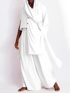 Men Plain Irregular Hem Sleeve Loose 2 Piece Set 10 Men Plain Irregular Hem Sleeve Loose 2 Piece Set -Incerun Shop b98a7e54 2e05 4b2e 9baa 9976e77941e1