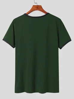 Mens Deep V Bandage Criss Cross T-Shirt -Incerun Shop ba4541e6 e148 43f9 8654 ffafd52b9b5e