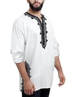 Mens Ethnic Style Stitching Print Cropped Half Sleeve Shirts -Incerun Shop ba8ab9af d50a 4295 8d5a b5eae798d2ac