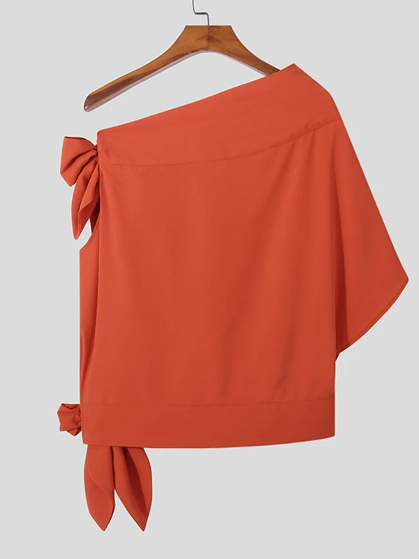 Mens Tie Twist Knot Cuff Side T-Shirt 7 Mens Tie Twist Knot Cuff Side T-Shirt - Image 5