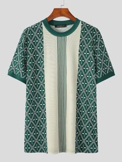 Mens Print Crew Neck Short Sleeve T-shirt 10 Mens Print Crew Neck Short Sleeve T-shirt -Incerun Shop bcdebb3c a3a2 430a b22e 1a4ab948146c