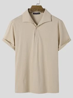 Mens Slim Short Sleeve Shirt 17 Mens Slim Short Sleeve Shirt -Incerun Shop bdc46203 80b6 48ca 818c ec56253b2018