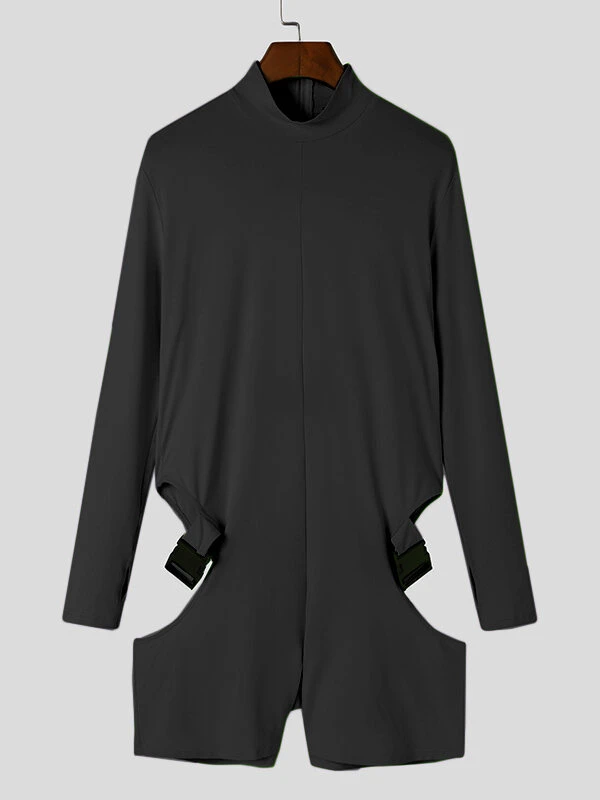 Mens Cutout High Neck Long Sleeve Boxer Jumpsuit 11 Mens Cutout High Neck Long Sleeve Boxer Jumpsuit - Image 9