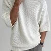 Mens Knit Hollow Crew Neck Solid Short Sleeve T-Shirt 1 Mens Knit Hollow Crew Neck Solid Short Sleeve T-Shirt -Incerun Shop c0206b77 cb9d 481b 8135 b448b36e73db