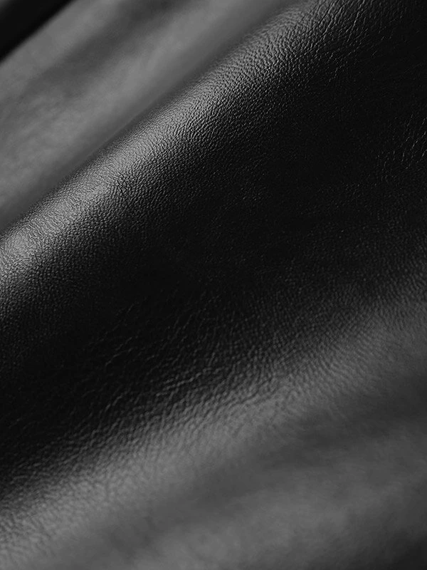 Mens Solid Lapel Faux Leather Casual Crop Blazer 10 Mens Solid Lapel Faux Leather Casual Crop Blazer - Image 8