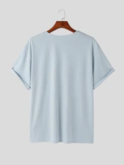 Mens Solid V-Neck Casual Short Sleeve T-Shirt 16 Mens Solid V-Neck Casual Short Sleeve T-Shirt -Incerun Shop c27b88fb 5824 42fc aede 5bd14f68484f
