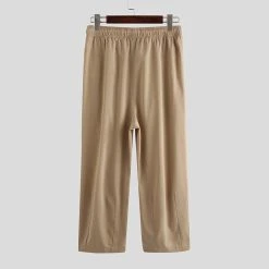 Men Retro Casual Wide Leg Cotton Linen Loose Yoga Pants -Incerun Shop c2800ccf 3a1d 42f3 90b7 6f9ffd2e59cf