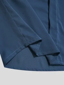 Men's Stand-up Collar Ice Silk Long-sleeved Shirts -Incerun Shop c4e26c84 33db 4564 b60c 1a4d0d86ff52