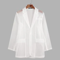 Men Transparent Casual Jacket Shirts 12 Men Transparent Casual Jacket Shirts -Incerun Shop c5673c77 48c4 422c a67b a18b2170e09a