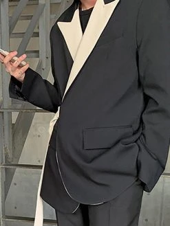 Mens Irregular Patchwork Casual Long-sleeved Blazer -Incerun Shop c5e8933a 03fb 49bd 9153 866fa674d6d1