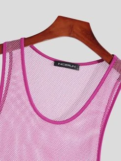 Men Mesh See Through Sleeveless Vest 19 Men Mesh See Through Sleeveless Vest -Incerun Shop cb96bf5a ef40 4f1f b3ab 3f7a591b6e46