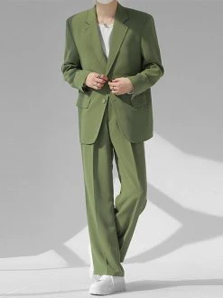 Mens Japan Solid Long Sleeve Two Pieces Outfits -Incerun Shop cbc076d0 795b 4437 9bd2 dd186c2a02b7