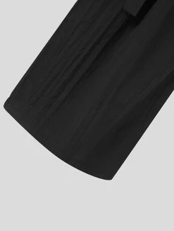 Mens Solid Texture Casual Wide Leg Pants With Belt 18 Mens Solid Texture Casual Wide Leg Pants With Belt -Incerun Shop cbe7f685 72a5 4847 a61b aba16ae0c4f5