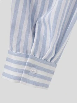 Mens Striped Button Down Collar Long Sleeve Shirt -Incerun Shop cc79ed54 c6ae 4014 a48b 89f274fcdc70