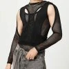 Mens Cutout Mesh See Through Solid Long Sleeve T-Shirt -Incerun Shop cdc0031d 3557 496c a7b9 337d045bb7ab