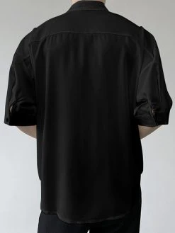 Mens Snap Button Keyhole Choker Neck Shirt 14 Mens Snap Button Keyhole Choker Neck Shirt -Incerun Shop cde0ea38 8c53 4f4f 8594 6a971cf0aa02