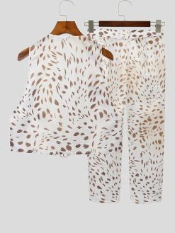 Men Leopard Print Crop Waistcoat Pants Set 12 Men Leopard Print Crop Waistcoat Pants Set -Incerun Shop cee3c193 2058 49a1 b23c 249b2d85544f