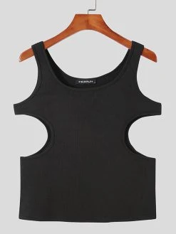 Men Sexy Side Cutout Sleeveless Vest -Incerun Shop cf2339a3 b8a8 411c 943c a1389060004f