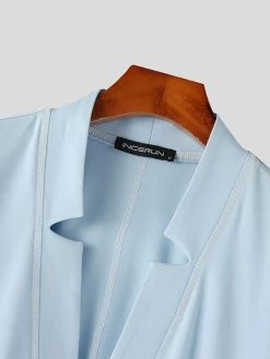 Mens Topstitching V-Neck Short Sleeve Crop Shirt 16 Mens Topstitching V-Neck Short Sleeve Crop Shirt -Incerun Shop d1a73f5e 16f0 4312 9ce9 0de39349b0f6