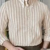 Mens Striped Button Down Collar Long Sleeve Shirt 2 Mens Striped Button Down Collar Long Sleeve Shirt -Incerun Shop d22f8f30 772f 496a a61f ea881990e9c9