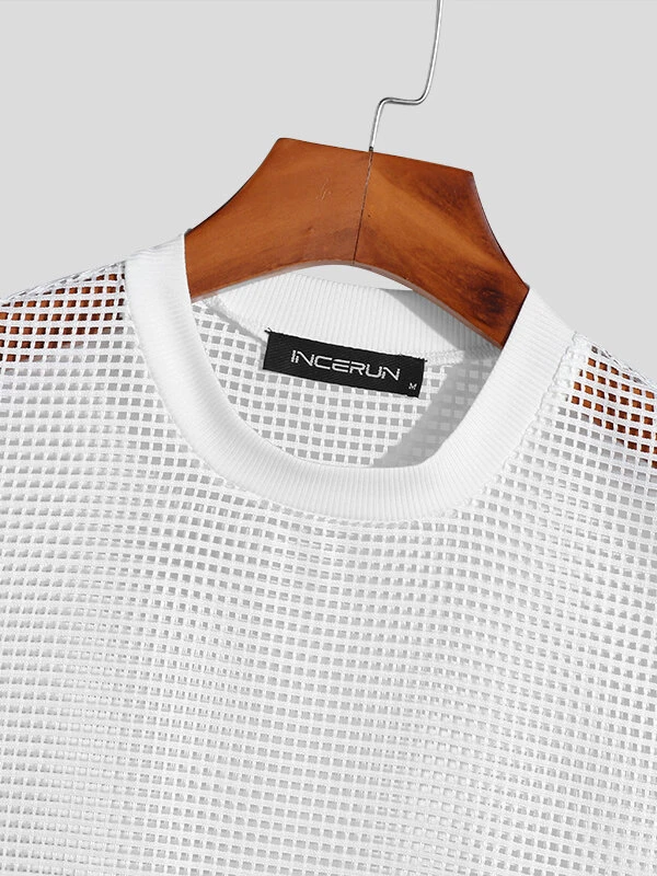 Men Sexy Mesh See Through Crop Top 8 Men Sexy Mesh See Through Crop Top - Image 6