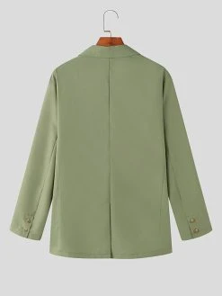 Mens Japan Solid Lapel Long Sleeve Blazer -Incerun Shop d671d1eb e8f4 4875 ab19 40e4e0035d2a