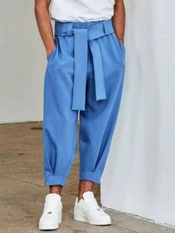 Men's Casual Solid Color Loose Pants