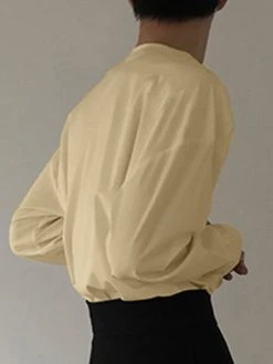 Mens One-Line Neck Pocket Loose Shirt 19 Mens One-Line Neck Pocket Loose Shirt -Incerun Shop d7342ba3 a0f6 4d1f be35 12a3181decc8