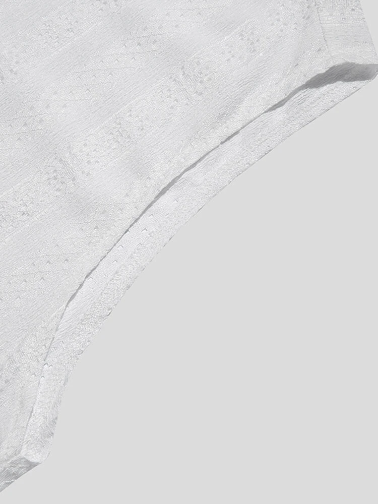 Mens Lace Solid Sleeveless Crew Neck Tank Top 10 Mens Lace Solid Sleeveless Crew Neck Tank Top - Image 8