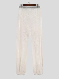 Men Shimmer See Through Fishnet Coverup Pants -Incerun Shop d95165dc 2302 49d1 a979 02a554a5e67c