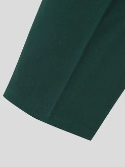 Mens Solid Pocket Casual Tapered Pants -Incerun Shop d999c80b 93e7 4e5e bad3 9f84a827919d