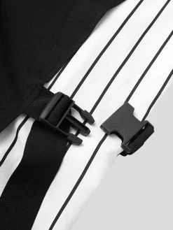 Mens Striped Patchwork Push Buckle Loose T-Shirt -Incerun Shop ddada194 bd71 40e8 ab4e 9145c74efde7