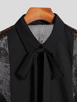 Mens Lace See Through Bowknot Long Sleeve Shirt 21 Mens Lace See Through Bowknot Long Sleeve Shirt -Incerun Shop ddae49e4 0f08 46a7 81f7 fb6cf4eb289f