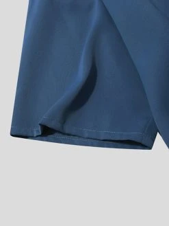 Men's Stand-up Collar Ice Silk Long-sleeved Shirts -Incerun Shop ddc4ea7d 58aa 4298 a082 02d63fa391d6