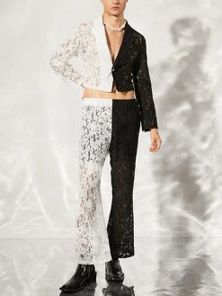 Mens Two Tone Lace Blazer 2PCS Outfits 14 Mens Two Tone Lace Blazer 2PCS Outfits -Incerun Shop dfdf50c1 1e9e 4cd7 a9ae cde9dfe46cea