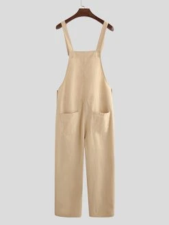 Mens Solid Button Design Casual Cargo Overall With Pocket 15 Mens Solid Button Design Casual Cargo Overall With Pocket -Incerun Shop e1a94b76 5d6f 4cf5 89f7 a10ff92b758c