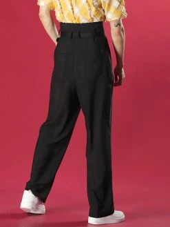 Men High Waist Casual Wide Leg Pants -Incerun Shop e248685a faf0 44f3 baf4 f7a31ae663fc