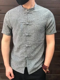 Men's Retro Button Causal Short Sleeve Shirts 8 Men's Retro Button Causal Short Sleeve Shirts -Incerun Shop e27a04b7 65a1 4fd4 94f6 d50a8672c2a0