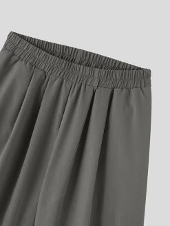 Mens Solid Loose Wide Leg Warrior Pants With Pocket -Incerun Shop e3d5030a ab59 48fa 9a2c 68f1dd521ce4