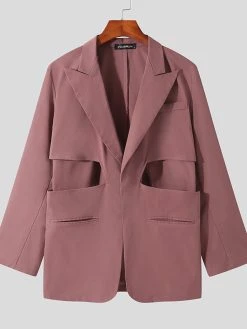 Mens Waist Cutout Casual Long Sleeve Blazer 19 Mens Waist Cutout Casual Long Sleeve Blazer -Incerun Shop e426020e 51da 4819 a2eb 9efb6ef8e0ed