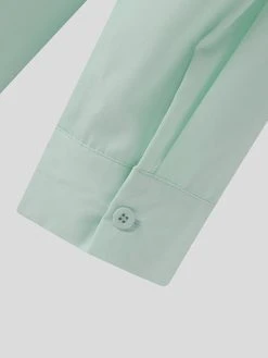 Mens Solid Lapel Long Sleeve Loose Shirt -Incerun Shop e44cf63a ac1b 40b6 908b 5be8b84387e4