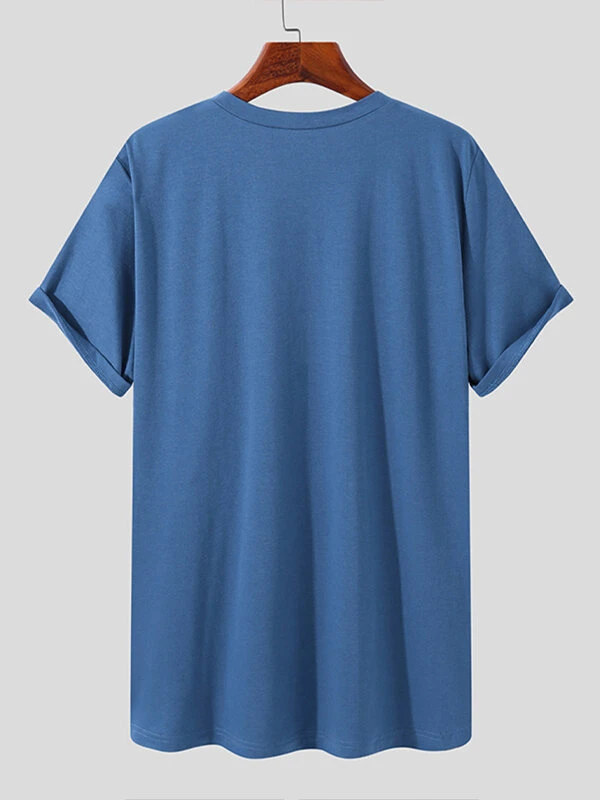 Mens Cutout Waist Short Sleeve Casual T-Shirt 8 Mens Cutout Waist Short Sleeve Casual T-Shirt - Image 6