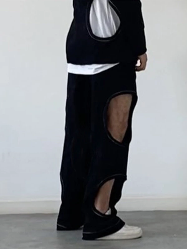Mens Sexy Cutout Loose Pants 5 Mens Sexy Cutout Loose Pants - Image 3