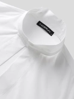 Mens Mid-Length Puff Sleeves Kimono -Incerun Shop e99b24f7 410b 4994 9f54 de4ebcaa233f