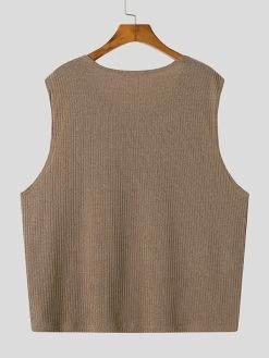 Mens Loose Round Neck Sleeveless Sweater Vest 19 Mens Loose Round Neck Sleeveless Sweater Vest -Incerun Shop e9a142bb 07af 44db bc74 9964d046e542