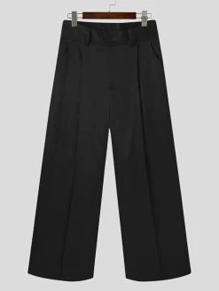 Mens Plain Loose Pleated Pants 17 Mens Plain Loose Pleated Pants -Incerun Shop ea888285 e8de 4ee1 b592 09ea630c68e1