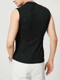 Men Turtleneck Knitted Textured Vest 17 Men Turtleneck Knitted Textured Vest -Incerun Shop ead55773 3913 46c0 996c 285a5ce9ba72