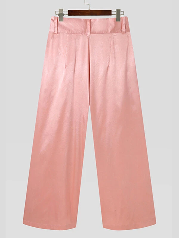 Mens Plain Loose Pleated Pants 7 Mens Plain Loose Pleated Pants - Image 5